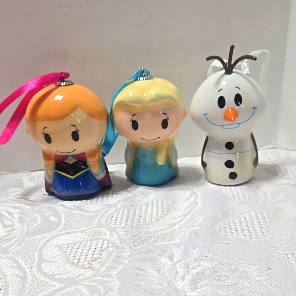 Frozen Character Hanging Ornaments Set - Multicolor Elsa, Ana and Olaf Hallmark